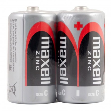 Maxell Batteria Tipo C Mezza Torcia LR14 1.5V (2 pezzi)