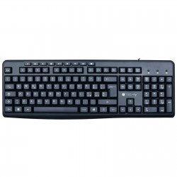 Tastiera USB Techly 104 Tasti + 9 Multimediali 955-UBK-TM