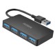 Nilox NXHUB403 HUB 4 Porte USB 3.2 Gen1 attacco USB-A