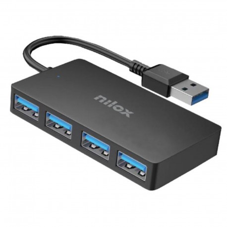 Nilox NXHUB403 HUB 4 Porte USB 3.2 Gen1 attacco USB-A