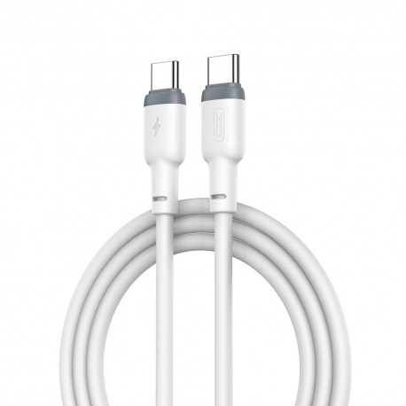 Cavo USB TYPE-C XO cable NB-208B  PD USB-C - USB-C 1m white 60W