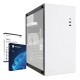 PC Computer Assemblato PRO CPU Intel i5-14600K Ram 16GB SSD 1TB WiFi BT Bianco Windows 11 Pro + Office 2021