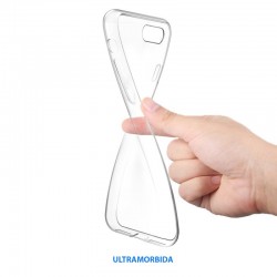 COVER MORBIDA PER  SAMSUNG A6 2018 A600 ULTRASOFT STILEITALIANO  IN SILICONE TRASPARENTE